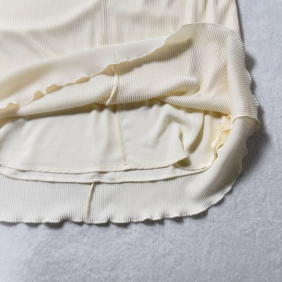 Darling Society Espresso Plisse Maxi Dress Womens Sz S Beige V-Neck Sleeveless - Picture 10 of 16